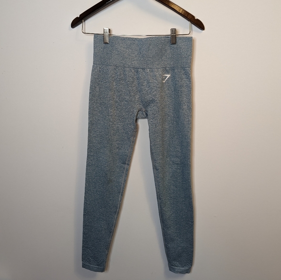 GYMSHARK Vital Seamless Leggings in Teal (Small) - Picture 1 of 3